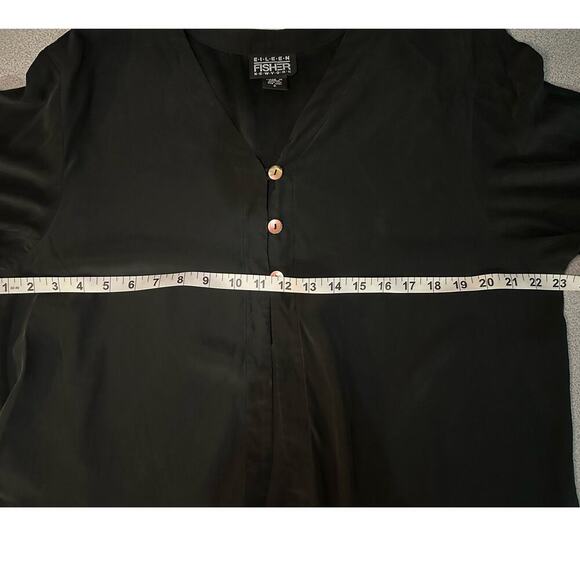 Eileen Fisher Sz2 Vintage 100% Silk Tunic‎ Flowy Oversized Minimalist Lagenlook - Picture 6 of 7